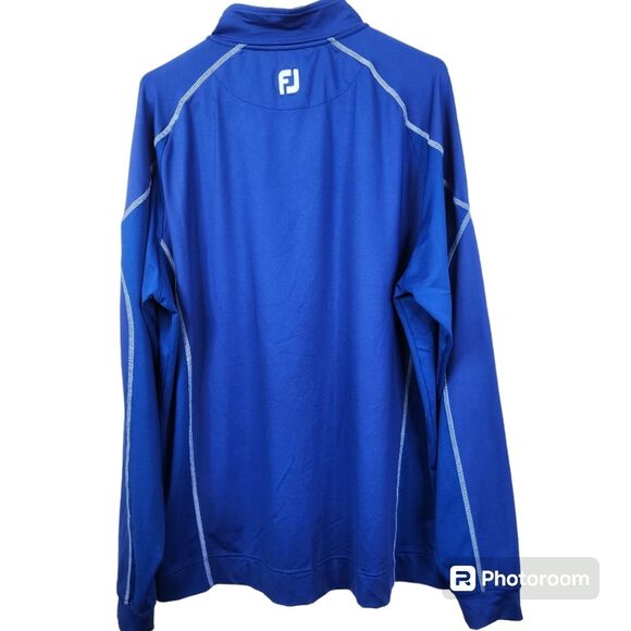 FootJoy Mens 1/4 Zip Long Sleeve Nylon Spandex Blend Pullover XL - Picture 2 of 8
